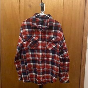 EMPYRE Red/Blue Plaid Flannel Sz XL